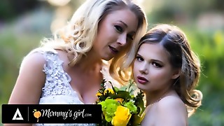 MOMMY'S Nymph - Bridesmaid Katie Morgan Plows Stiff Her Stepdaughter Coco Lovelock Before Her..